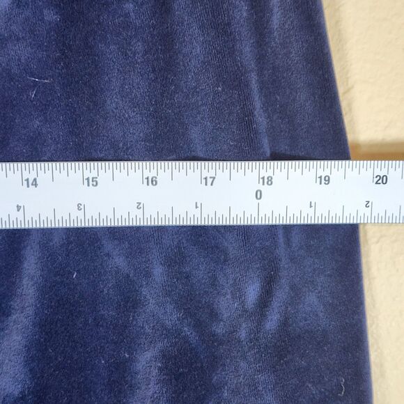 Lauren Ralph Lauren Navy Blue‎ Velvet Pull On Lounge comfort elastic Pants Sz XL - Picture 10 of 10